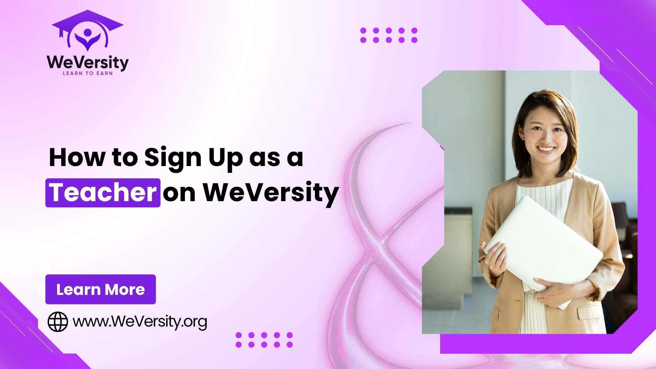 How to Sign Up as a Teacher on WeVersity